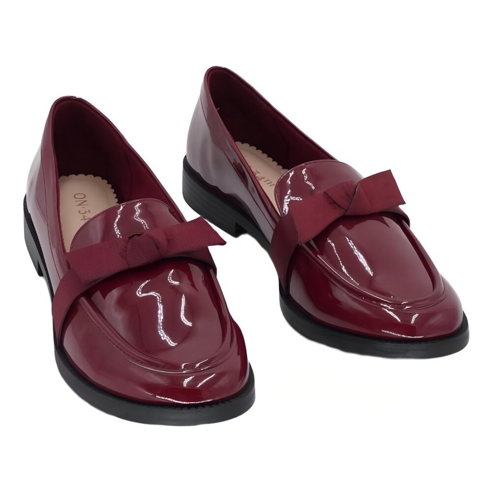 On 34th Kasandra Bow Loafer Bright Rhubarb Red 8M